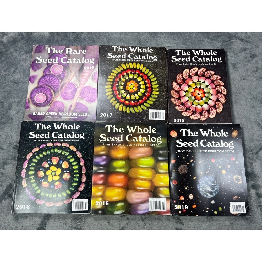 The Whole Seed Catalog Baker Creek Heirloom 2015-2019 Plants Gardening Farm Grow